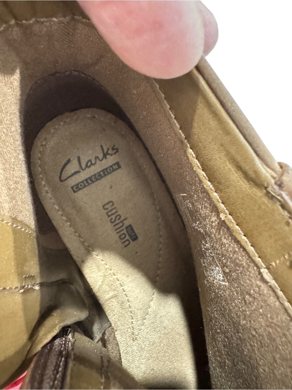 Clarks Collection Brown Leather Ankle Boots Buckle Strap Zip Booties Size 10 - Picture 12 of 15